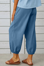 3 BUTTON POCKET TROUSERS BLUE