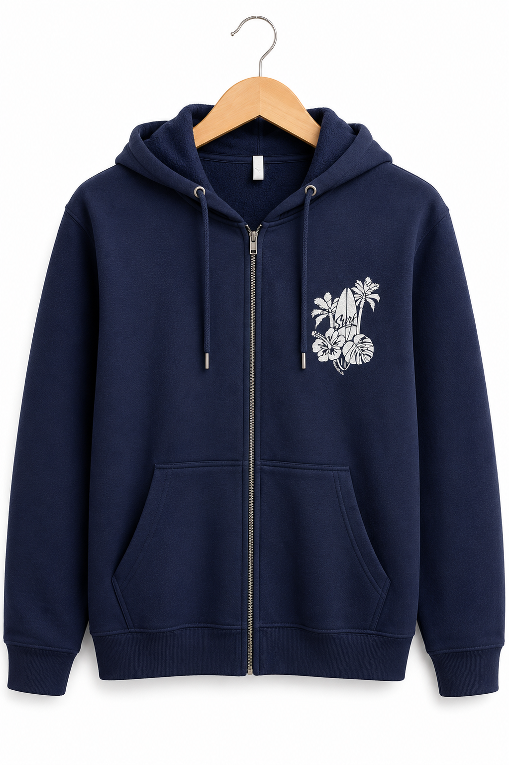 HIBISCUS SURF ZIP HOODIE