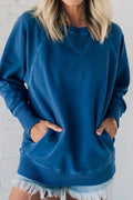 SOFT PULLOVER SWEATER DARK BLUE