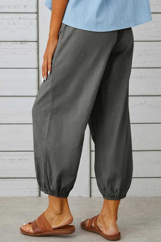 3 BUTTON POCKET TROUSERS DARK GREY