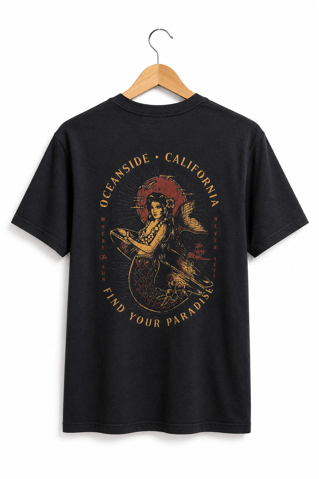 SUNSET MERMAID MEN T-S