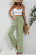 WIDE LEG PANTS W/POCKETS