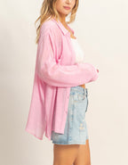 LIGHTWEIGHT BUTTON DOWN BLOUSE