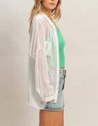 LIGHTWEIGHT BUTTON DOWN BLOUSE