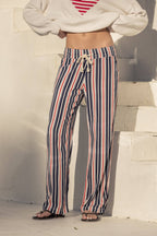 AMERICANA LINEN PULL-ON PANTS