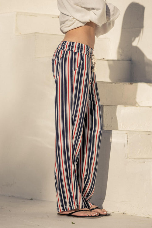 AMERICANA LINEN PULL-ON PANTS