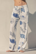 LYLA LINEN PULL-ON PANTS