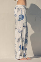 LYLA LINEN PULL-ON PANTS