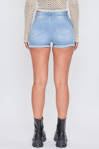 CURVY HIGH-RISE CUFFED SHORTS