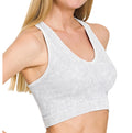 WASHED RIBBED RACERBACK T-TOP