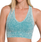 WASHED RIBBED RACERBACK T-TOP