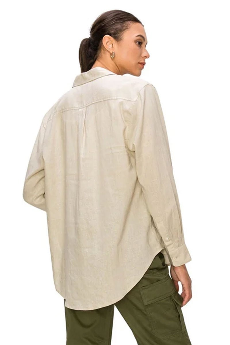 RELAXED FIT LINEN SHIRT