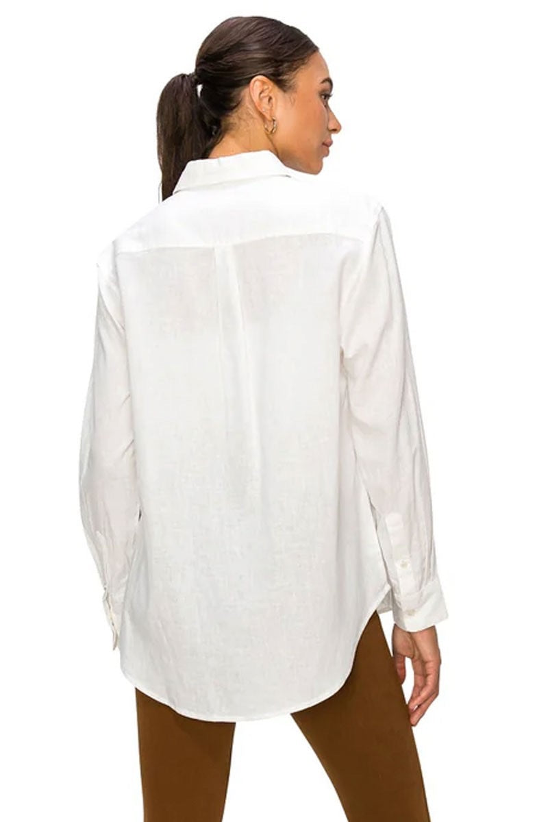 RELAXED FIT LINEN SHIRT