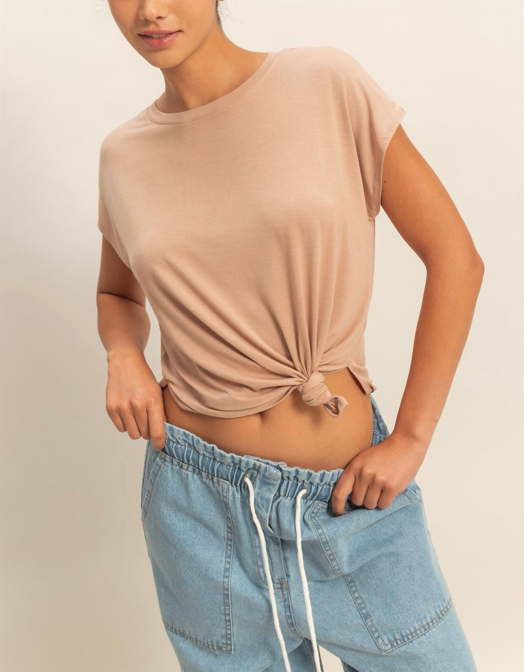 Relaxed Dolman Short Sleeve Top
