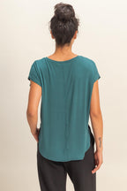 Relaxed Dolman Short Sleeve Top