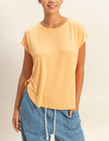 Relaxed Dolman Short Sleeve Top
