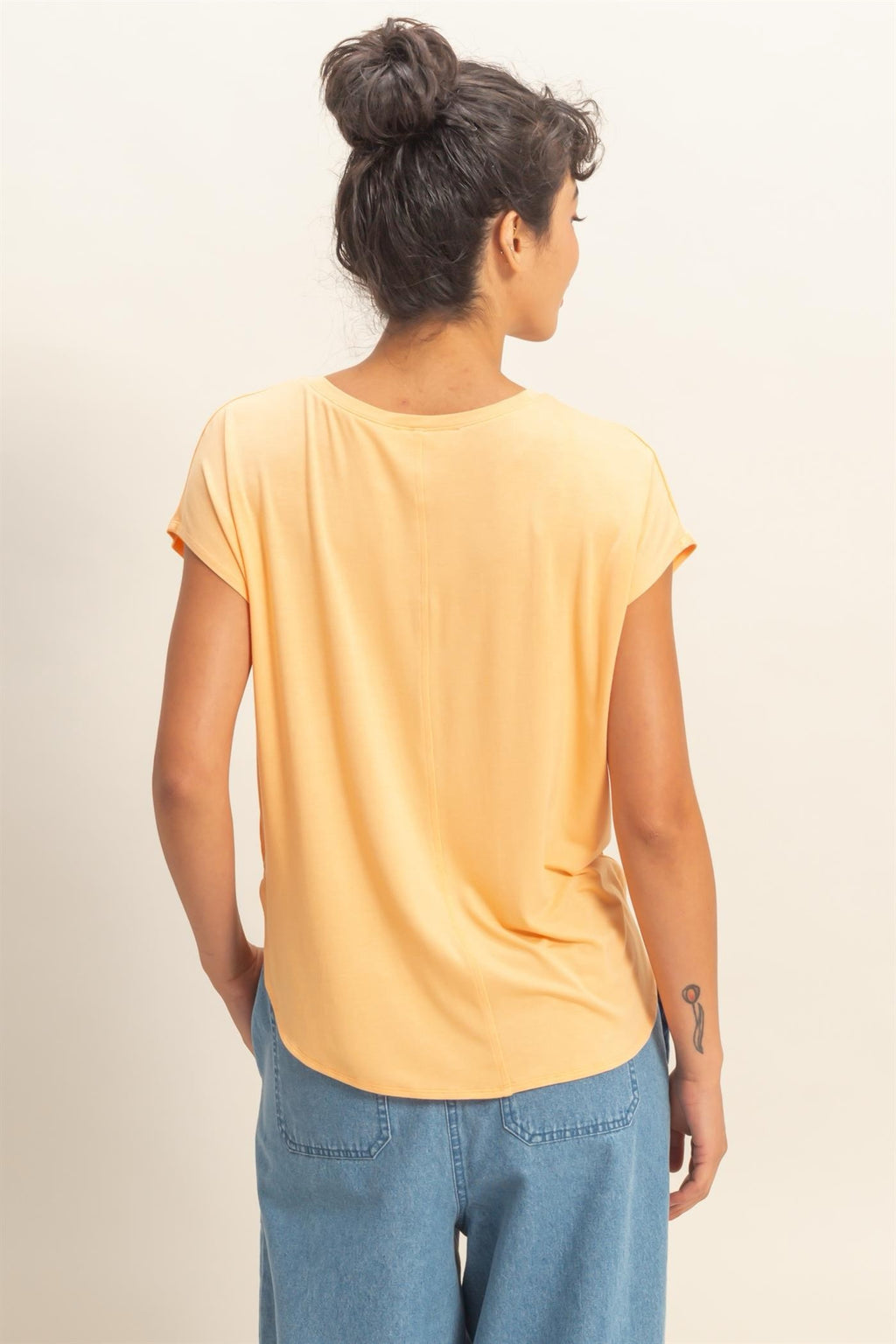 Relaxed Dolman Short Sleeve Top