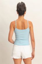 SNAP-BUTTON HENLEY CAMI