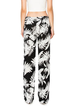 PALM PRINT 32 INCH LINEN PANTS