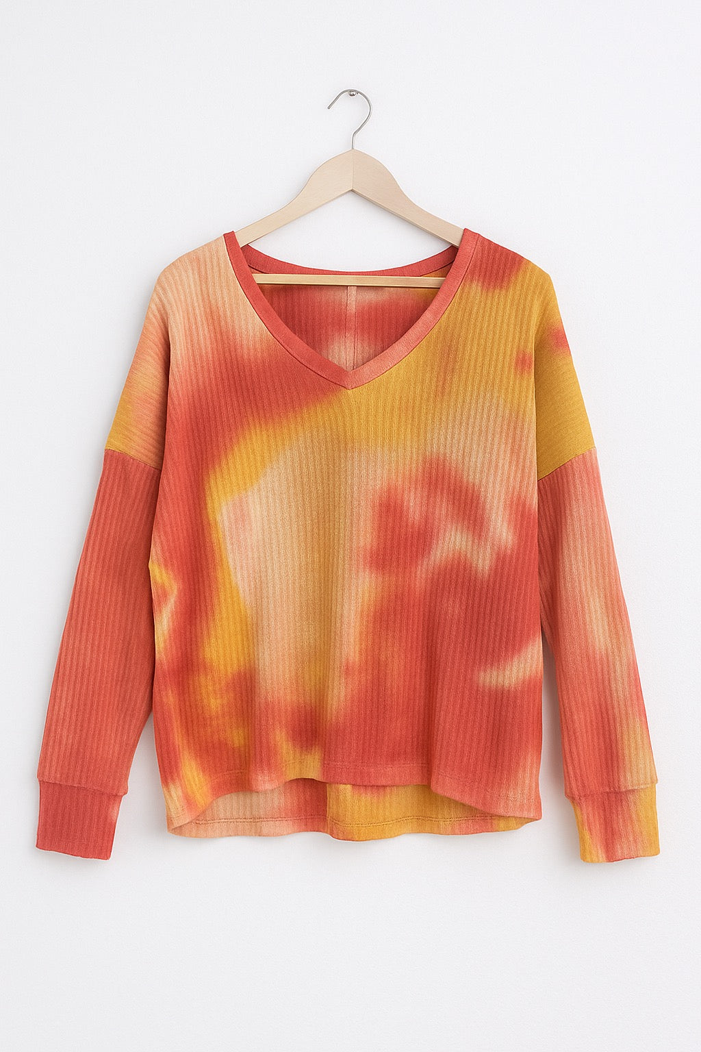 TYE DYE WAFFLE TOP