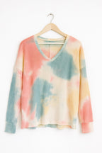 TYE DYE WAFFLE TOP