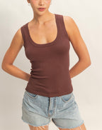 SCOOP NECK T-TOP