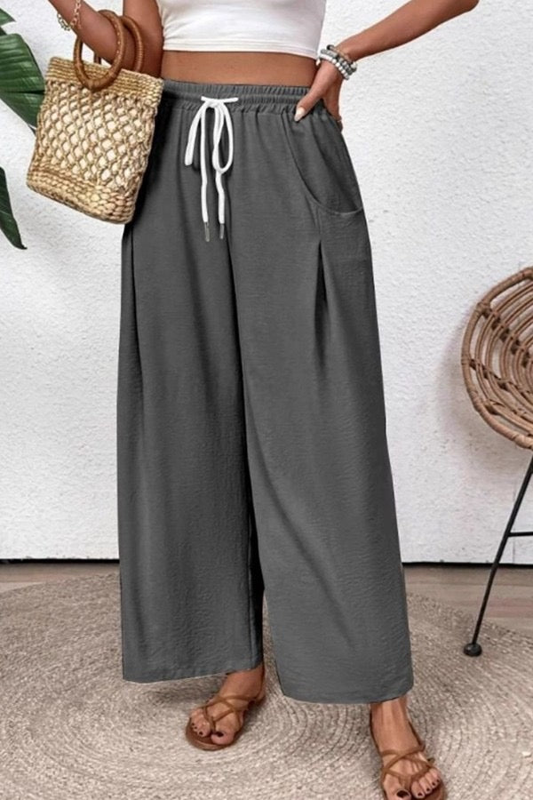 BEACH BREEZE WIDE LEG PANTS