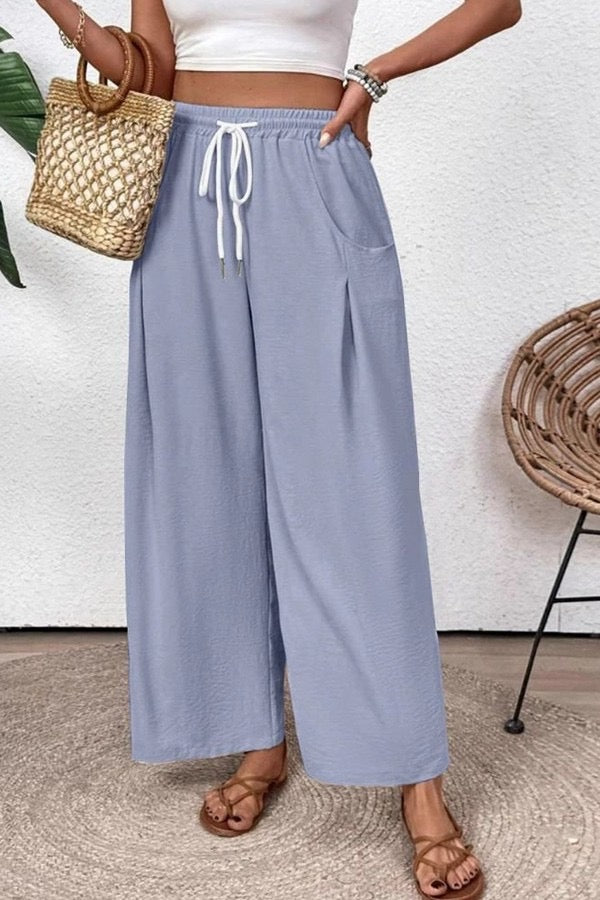 BEACH BREEZE WIDE LEG PANTS