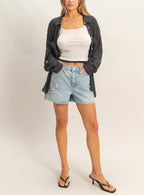 LIGHTWEIGHT BUTTON DOWN BLOUSE
