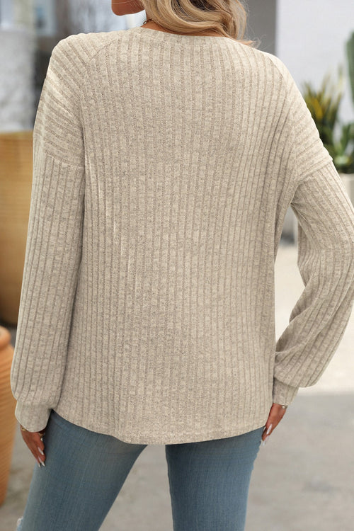 BUTTON DETAIL SOFT SWEATER IVORY