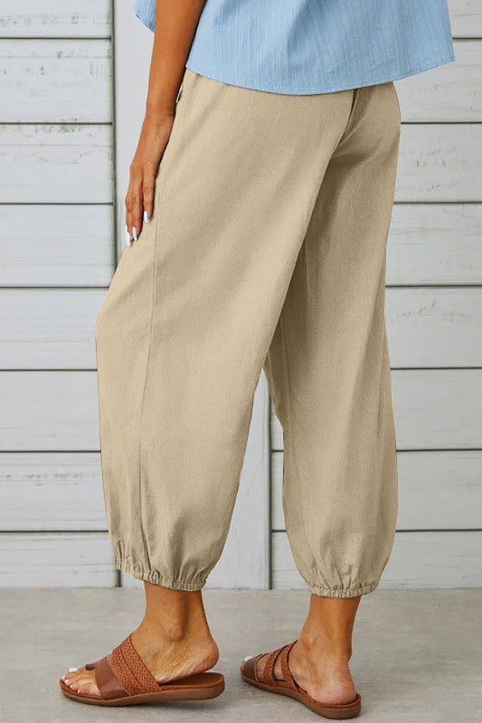 3 BUTTON POCKET TROUSERS KHAKI