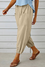 3 BUTTON POCKET TROUSERS KHAKI