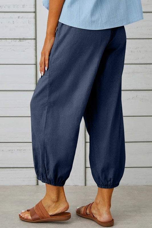 3 BUTTON POCKET TROUSERS NAVY