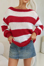 Stripes Loose Fit Knit Sweater