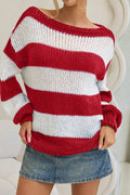 Stripes Loose Fit Knit Sweater