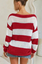 Stripes Loose Fit Knit Sweater