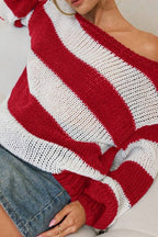 Stripes Loose Fit Knit Sweater