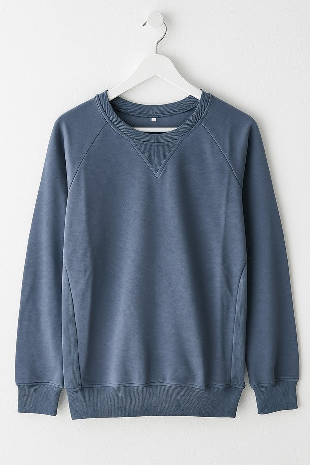 SOFT PULLOVER SWEATER GREY