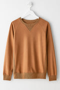 SOFT PULLOVER SWEATER LIGHT BROWN