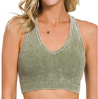 WASHED RIBBED RACERBACK T-TOP