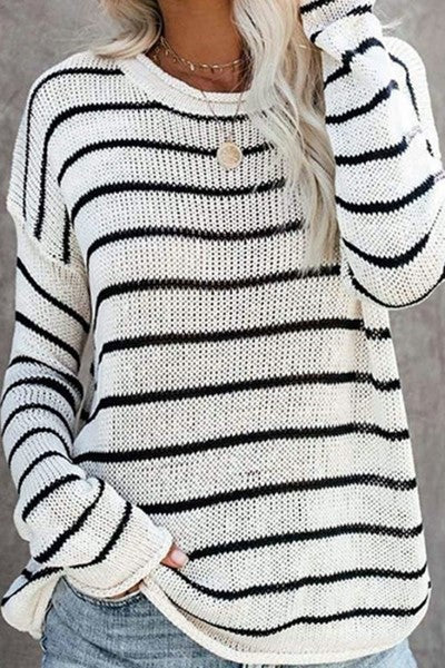 STRIPE KNIT SWEATER