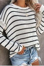 STRIPE KNIT SWEATER