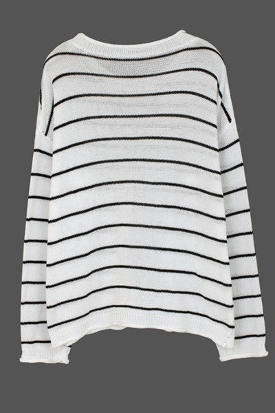 STRIPE KNIT SWEATER