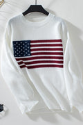 STARS AND STRIPES SWEATER WHITE