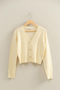 Heart Button Cardigan Sweater