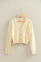 Heart Button Cardigan Sweater