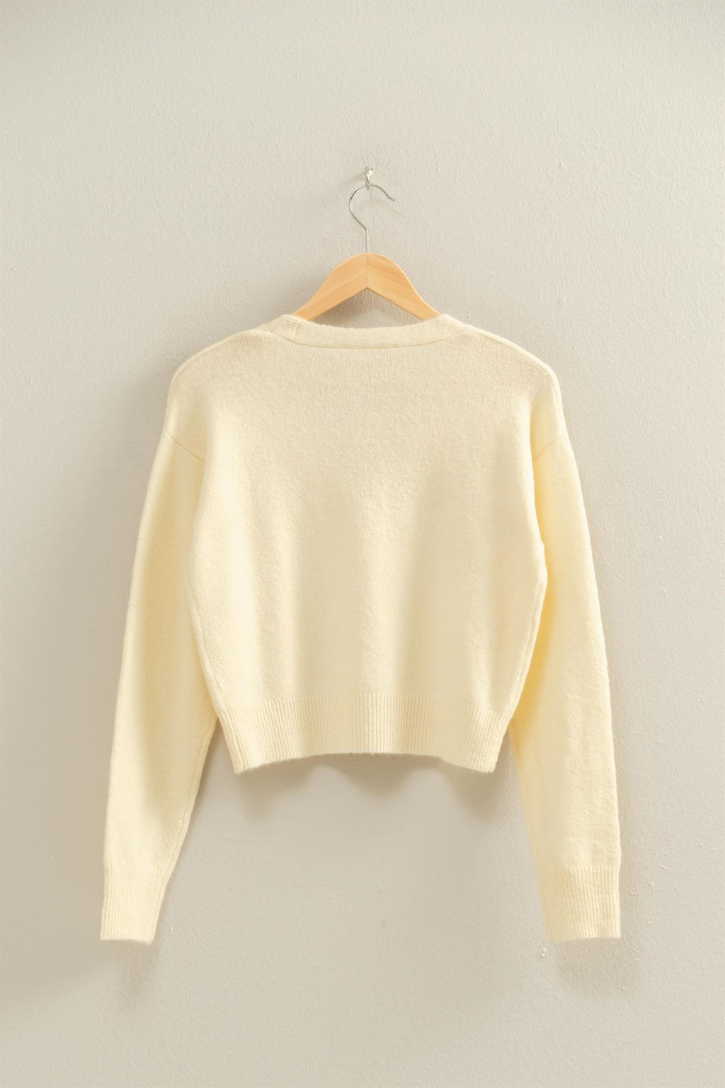 Heart Button Cardigan Sweater