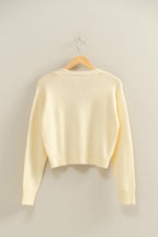 Heart Button Cardigan Sweater