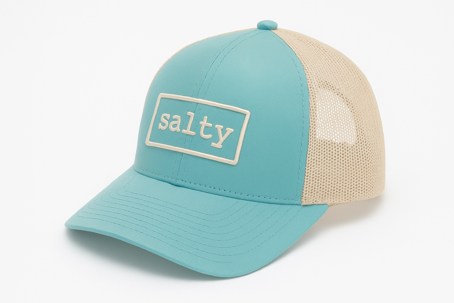 SALTY TRUCKER HAT TEAL