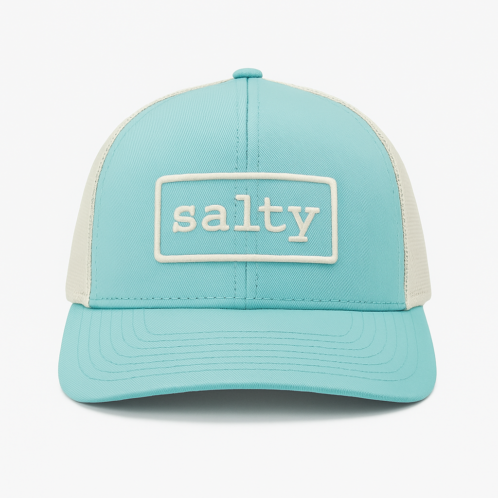 SALTY TRUCKER HAT TEAL